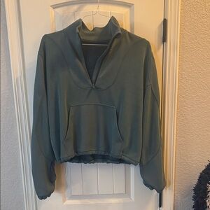Lululemon Athletica Teal/green Quarter-Zip Hoodie Softstreme